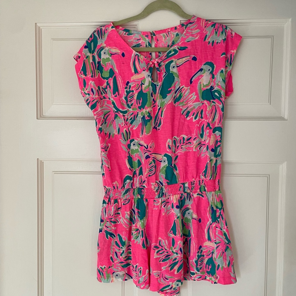 Lilly Pulitzer Tropical Print Kids Romper